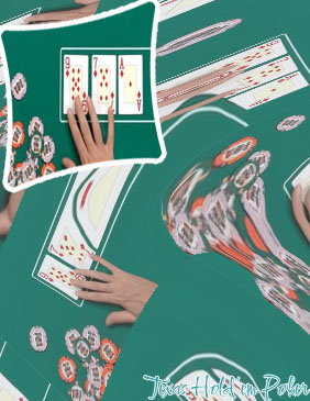 Flop poker table game